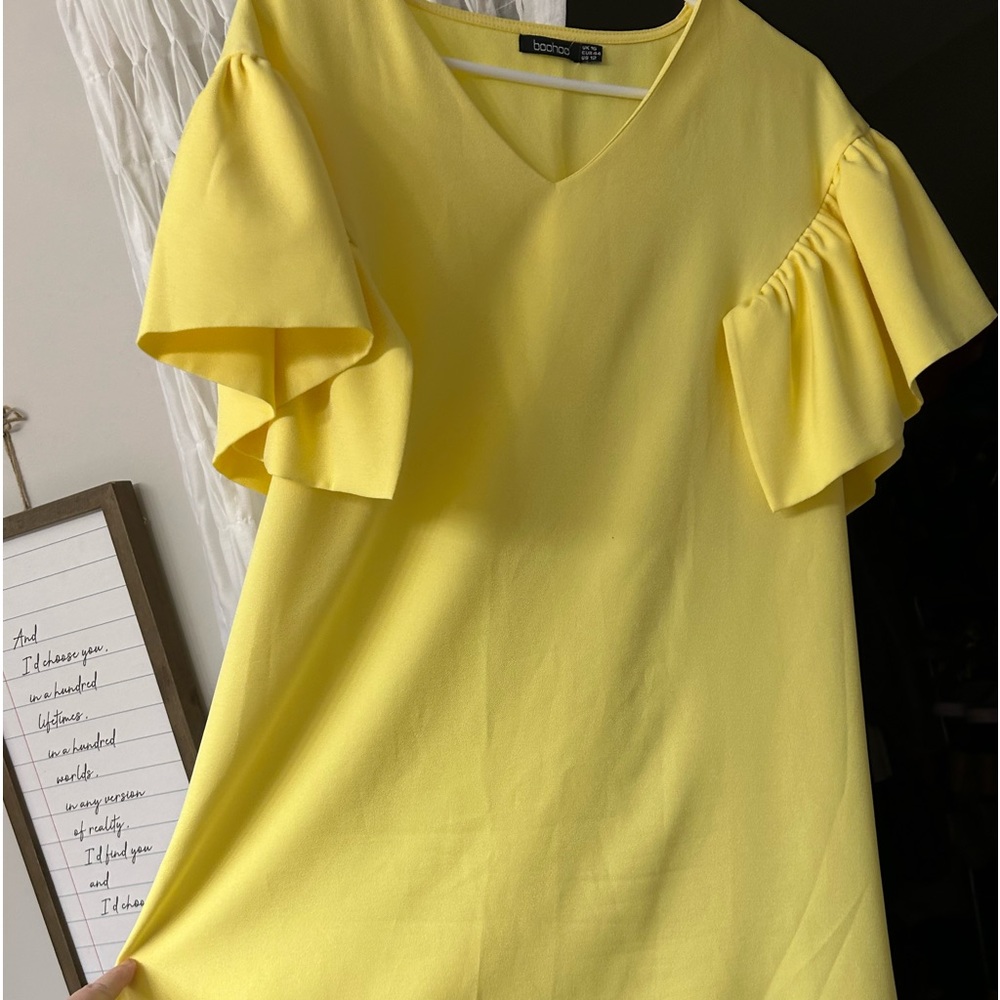 Yellow shirt dress/shirt-women’s size 12